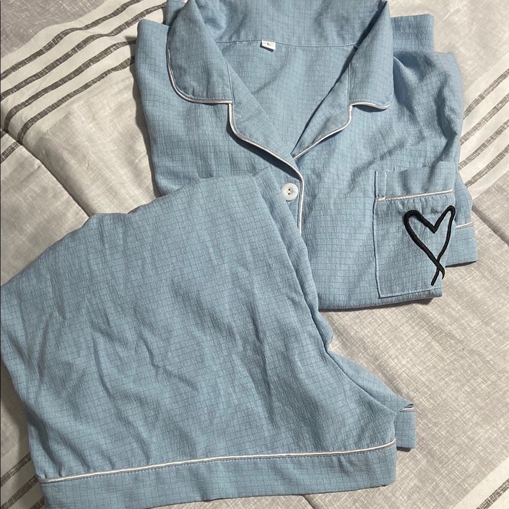 Blue Women's Pajama Set